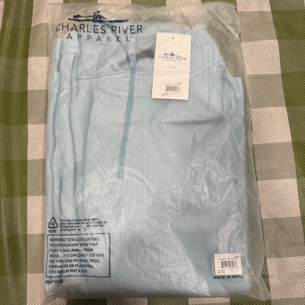 Charles River Apparel Women’s Waffle 1/4 Zip Pullover- Size XXL- NWT - Picture 2 of 6